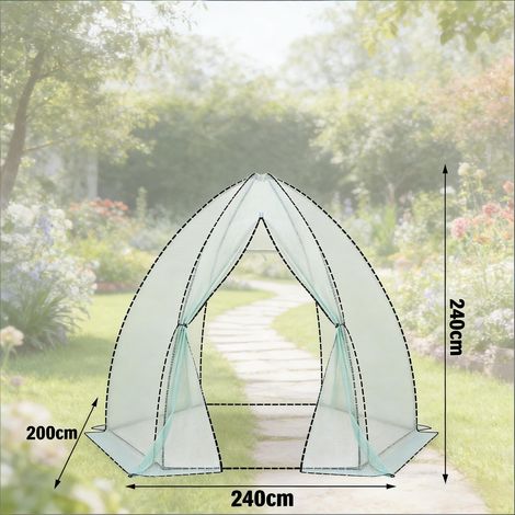 serre tipi, serre de jardin, serre conique (1/5)