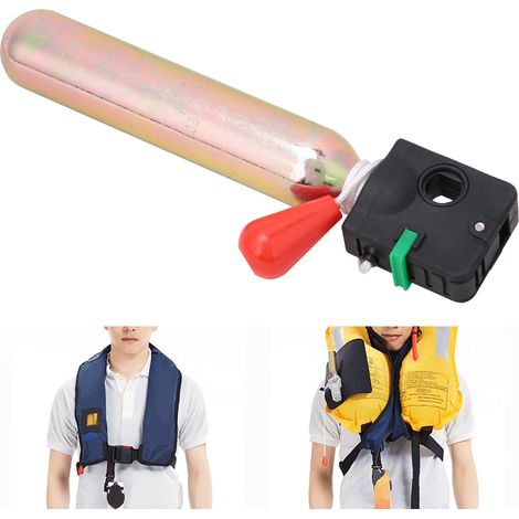 Accessoires pour gilets de sauvetage gonflables : gonfleur manuel portable à vérin à air comprimé