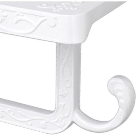 Porte-papier toilette mural en aluminium spatial – Style américain – Avec support téléphone – Modèle B (boîte kraft) (1/5)