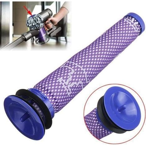 Filtre pré-moteur lavable - Dyson - DC58 DC59 DC61 DC62 DC74 V6 V7 V8 - Violet - 48 mm - 167 mm