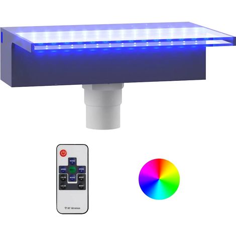 Maison Exclusive - Přelivový vodopád s RGB LED osvětlením akryl 30 cm (1/5)