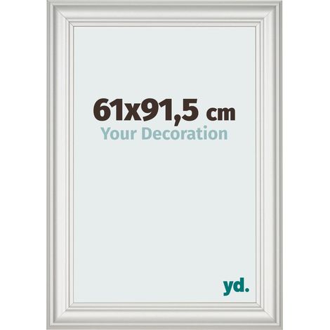 yd. - Cadre photo 61x91.5 - Blanc Patine - MDF - Lazio