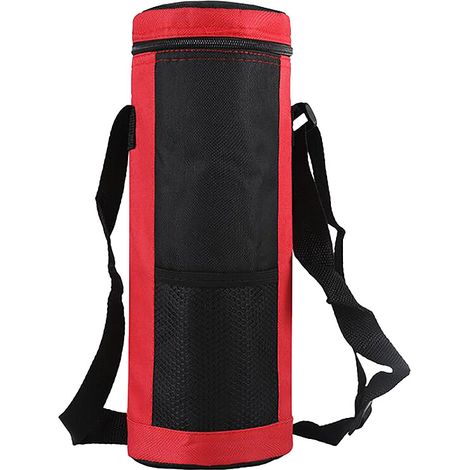 Borsa termica universale di grande capacità, adatta per il campeggio all'aperto, di colore rosso.