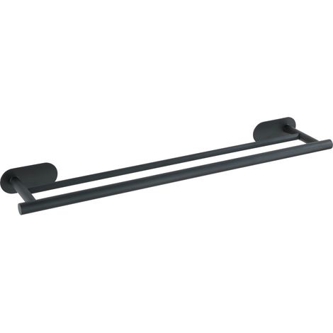 Barre porte-serviettes sans perçage en acier inox OREA (1/4)