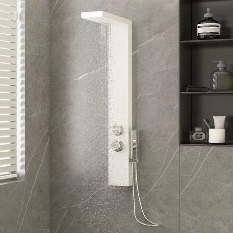 Panneau de douche en aluminium blanc (1/5)