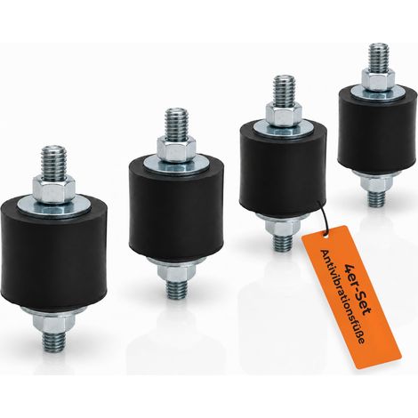 HausHeld Schwingungsdämpfer M8 Ø30 mm für Klimaanlagen - 4er Set (1/5)