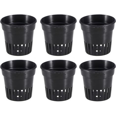 Pflanztöpfe 20 Stück Schwarz mit Drainagesystem für