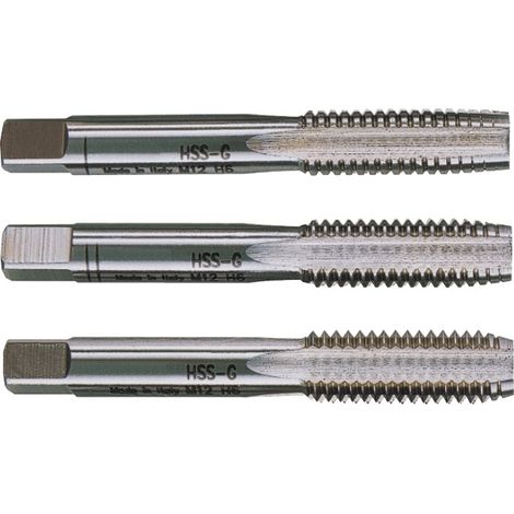 Serie 3 Maschi maschio a mano HSS RETTIFICATI KRINO Passo Grosso Filetto Metrico M22 X 2,5 (1/2)