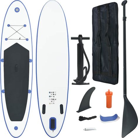 Teenpull – SUP-Board Aufblasbar Blau und Weiß (1/5)