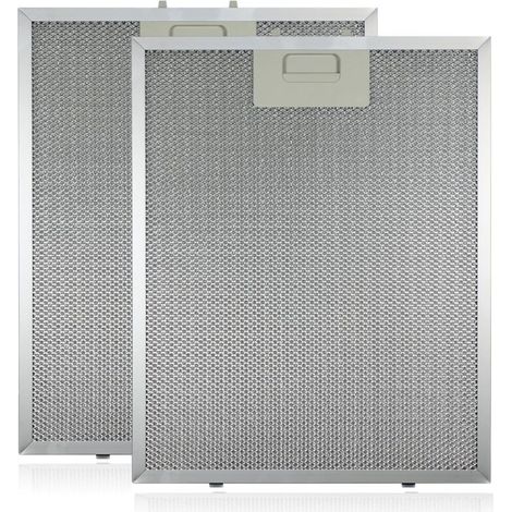 Metall-Fettfilter für Dunstabzugshaube (Silber, 320 x 260 mm, 2 Stück)