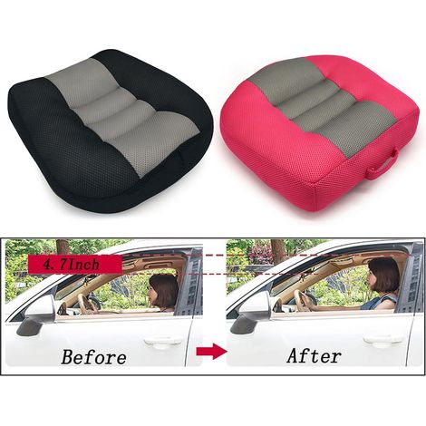 Coussin rehausseur de siège auto, tapis de rehausseur de hauteur, coussin de siège conducteur portable pour voiture, bureau, maison (1/4)