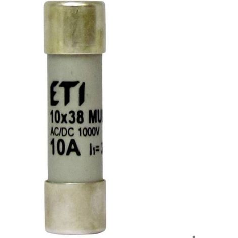 Fusible Multimètre - 10 30 mm x 38 mm - 20 A 1000 V - Pour Protection Contre Courts-Circuits - 1 Pièce