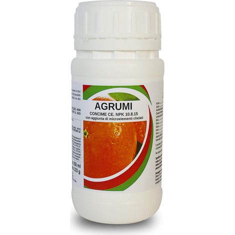 Bio ALT AGRUMI Concime fogliare NPK 10.8.15 con Boro per allegagione 250 ML (1/5)