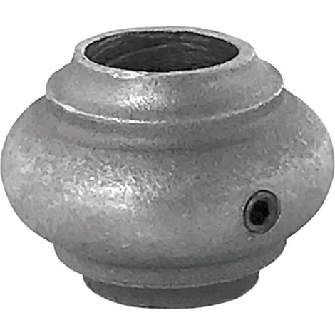 Garniture pour barreaux de Ø14mm - Hauteur 24mm Largeur 33mm - Acier tourné - À visser - DECO FER FORGE
