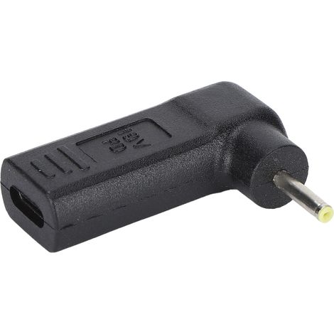 Adaptateur USB-C vers CC, fiche rectangulaire CC 65 W, coude inclinable à 90°, émulateur PD, déclencheur pour ordinateurs portables et tablettes (1/5)