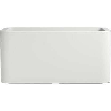 Jive Terrasse 80cm Jardinière - Blanc (1/3)