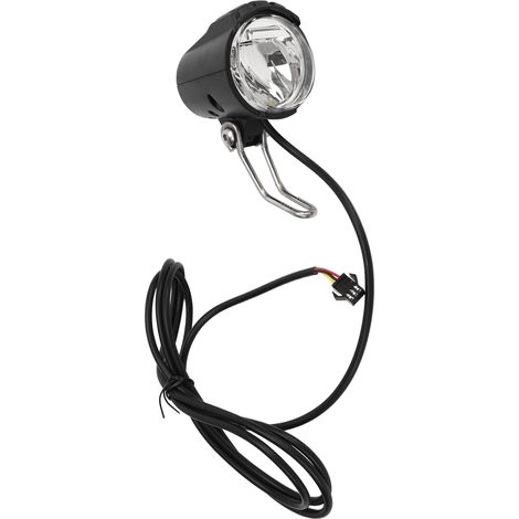Phare avant vélo LED 2.4W étanche IPX4, haute luminosité pour conduite nocturne, compatible 12V-60V. (1/5)