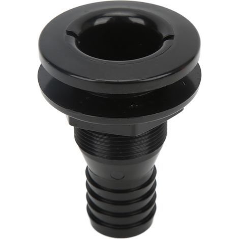 Raccord de coque noir 1-1/4 pouce en plastique pour système de plomberie embarquée (1/5)