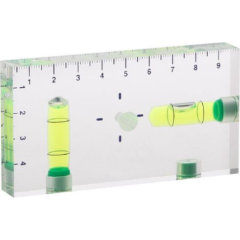 Mini Niveau de Bulle de Niveau magnétique Transparent à Deux Directions de Haute précision 95 x 51 x 13 mm (1/5)