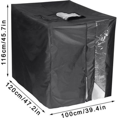 Housse de réservoir - IBC - 1000L - Imperméable - Tissu Oxford 210D - 120x100x116cm (1/4)