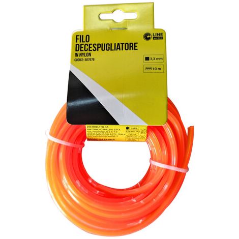 C FILO DECESPUGLIATORE QUADRO ORANGE-S MM3.3X10MT- 1,0 pz