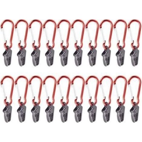 Pinces pour auvent de bâche, 20 pinces pour bâche porte-gants avec pince en plastique pince pour auvent tente coupe-vent pince instantanée (1/5)
