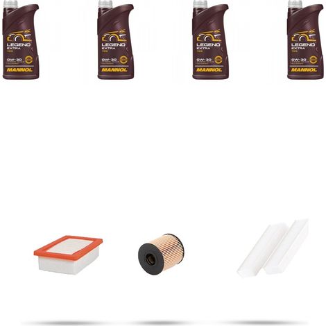 Kit tagliando 3 FILTRI e 4L OLIO compatibile con Peugeot 3008 II 1.6 THP 110kw Dal 2016 (1/5)