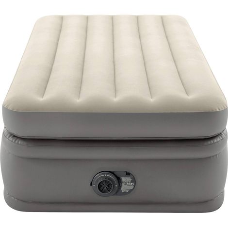 Intex – Matelas gonflable 1 place 191 x 99 x 51 cm – Hauteur 51 cm – Gonfleur électrique intégré – Technologie Fiber Tech pour confort optimal