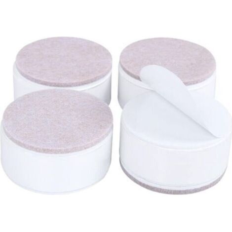 Pieds relevables en acier à haute teneur en carbone de 3 cm, autocollants pour meubles – Contremarches adhésives de 6 cm, robustes et discrètes pour placards, armoires et meubles de cuisine