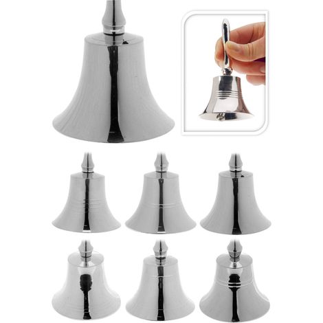 CAMPANELLA IN METALLO 11CM ARGENTO ASSORTITA