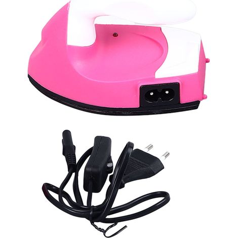 Mini fer à repasser portable et compact, idéal pour le linge et les vêtements. Prise UE 110-240 V, fait main et facile à utiliser pour les enfants. (1/5)