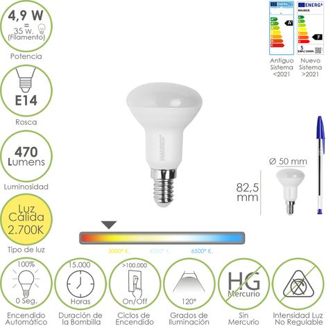 LAMPADA LED MAURER REFLECTOR Ø50 E14 4,9W 470L 2700K   L.CALDA