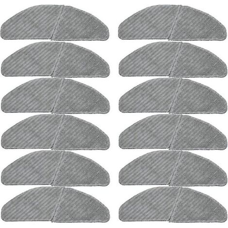 Lot de 12 serpillères pour aspirateur robot S8 + M7 Pro Robot en polyester (1/3)