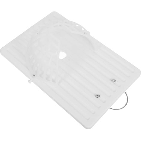 Jardinière murale TEHAUX pour fougères, fougère corne de cerf, support vertical en plastique blanc (1/5)