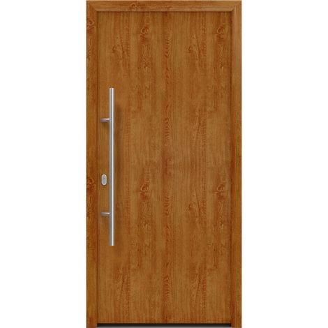 Hörmann Ecostar Haustür "ISOPRO IP 010", golden oak, 110 x 210 cm (B x H), DIN Links