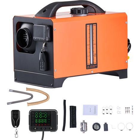 Mophorn Riscaldatore d'Aria Diesel 8 kW DC12-24 V, Riscaldamento Efficiente con Telecomando e Display Digitale, Serbatoio da 10 L, Funzionamento Silenzioso e Annuncio Vocale, Ideale per Camper