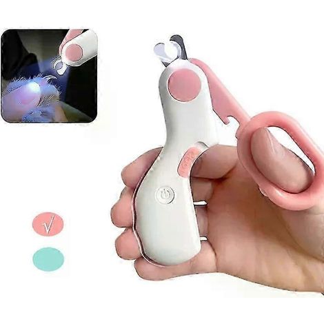 Coupe-ongles professionnel avec lumière LED pour animaux de compagnie, ciseaux de toilettage pour petits chiens et chats, accessoires pour chiens (1/5)