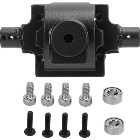Boîte de vitesses avant et arrière en alliage d'aluminium pour HBX 1/24 2098B, pièce de rechange pour voiture escalade RC, couleur noire (1/5)