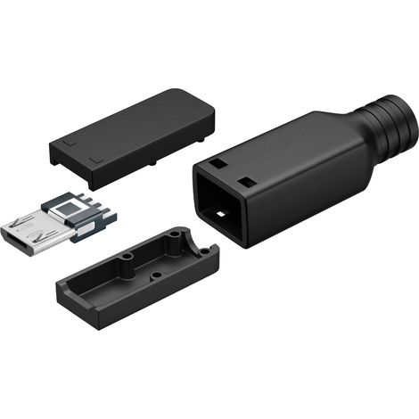 GOOBAY Connecteur Micro-USB version à souder, USB 2.0, 2,5 W, 0,5 A, 480 Mbit/s (1/2)
