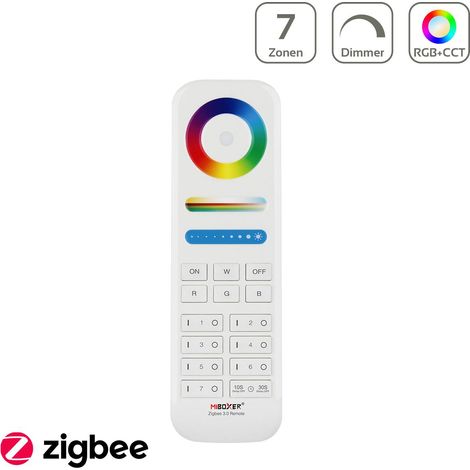 MiBoxer Zigbee 3.0 RGB+CCT Fernbedienung 7 Zonen Dimmen Schalten Farbsteuerung FUT089Z (1/5)