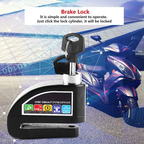 Antivol de disque de frein de moto modèle FS8305 (noir) (1/5)