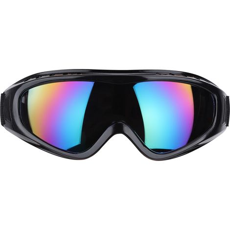 Ortviai Lunettes de Sécurité Anti-Éclaboussures et Anti-Sable avec Verres Colorés – Protection UV, Anti-buée & Résistant aux Chocs