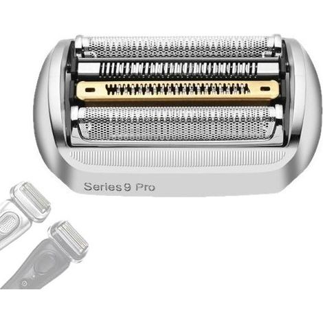 Tête de rasoir électrique Braun Series 9, compatible avec la tête de rasoir Braun Series 9, pièce de rechange argentée pour tête de rasoir électrique, lames de rechange, 92S/92M/92B/94M (1/5)