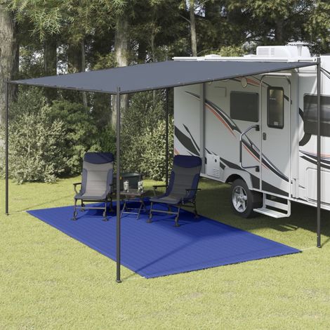 vidaXL Tappeto da Tenda 250x450 cm Blu