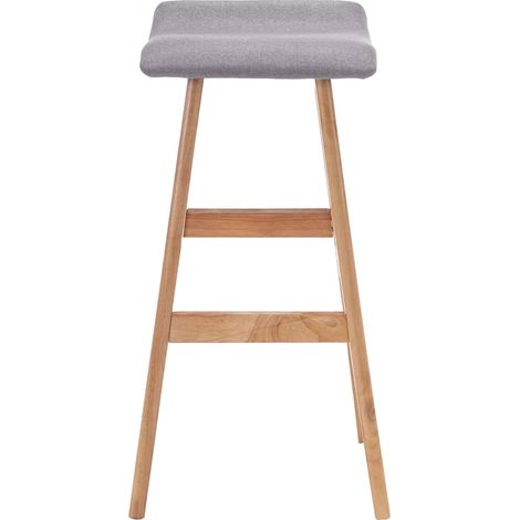 Maison Exclusive - Barhocker Hellgrau Stoff (1/5)
