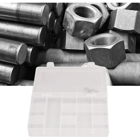 Boîte de rangement à 12 compartiments 1203, en plastique PP transparent, pour composants électroniques. (1/5)