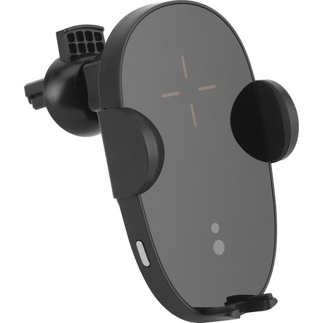 Support voiture pour téléphone avec chargeur sans fil 15W, fixation à induction automatique, recharge rapide, pince magnétique, port Type-C (1/5)