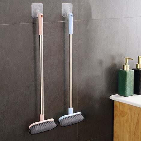 Brosse À Récurer - Manche Télescopique En Acier Inoxydable - Pour Sol Carrelage Douche Terrasse - 45 X 12,5 X 4 Cm - 1 Pièce (1/5)