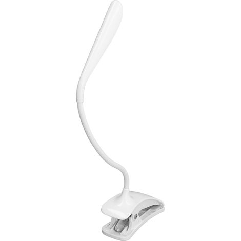 LED-Schreibtischlampe mit 3 Helligkeitsstufen, energiesparend, augenschonend, Klemmleuchte mit flexiblem Schwanenhals (1/5)
