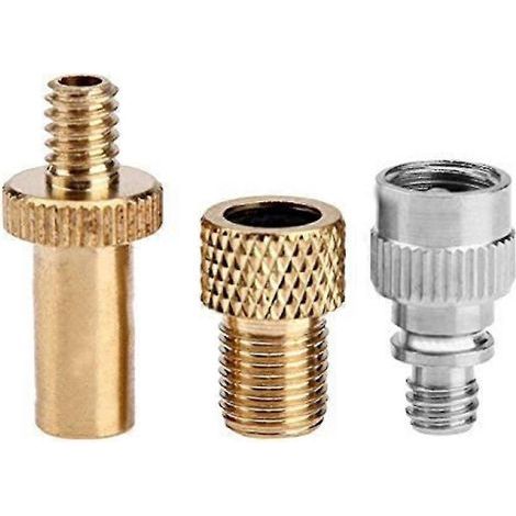 Set mit 3 Adaptern für Fahrradluftpumpenventile (französisch/amerikanisch umrüstbar) (1/5)